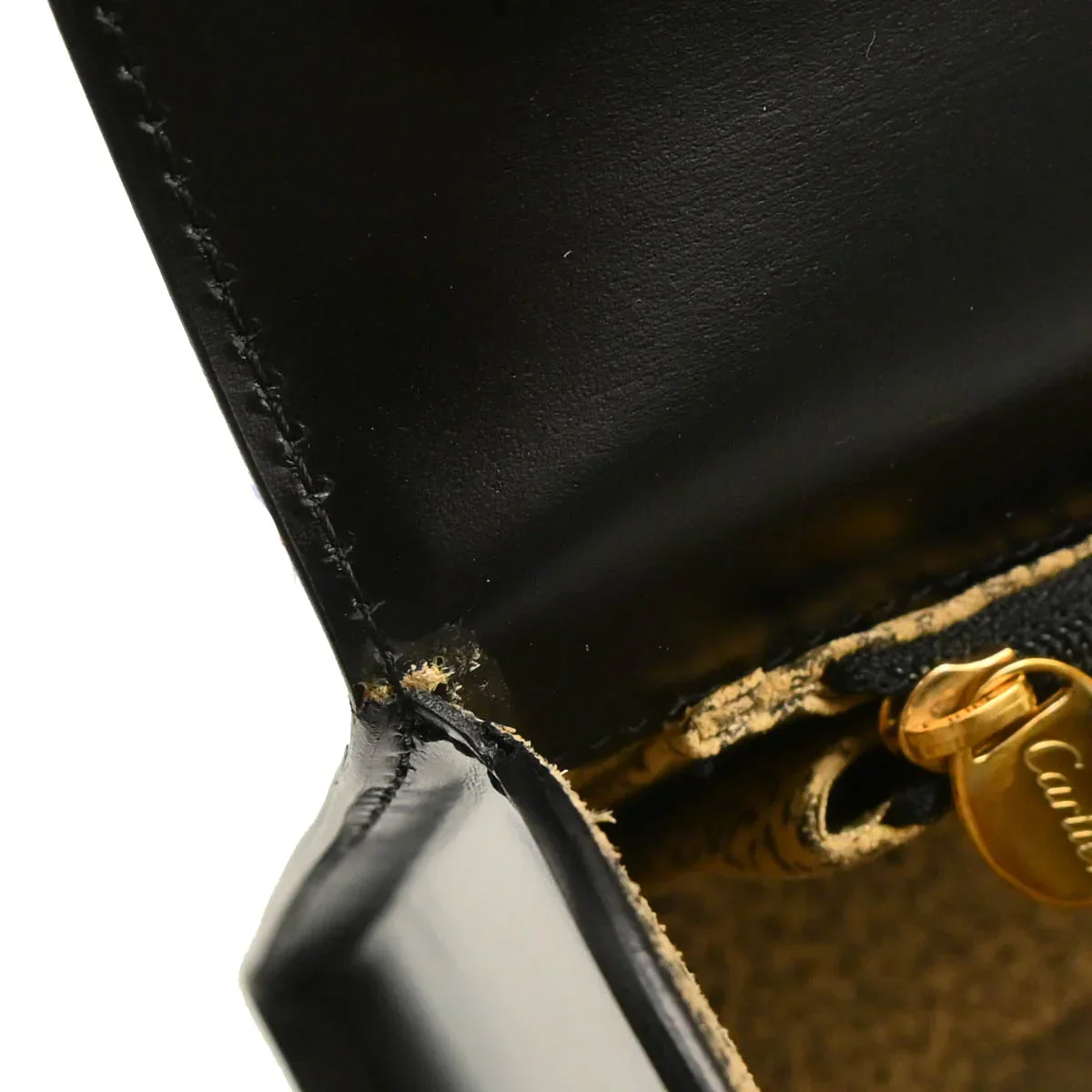 Cartier Black Leather Panthere 2way Shoulder Handbag - Image 8