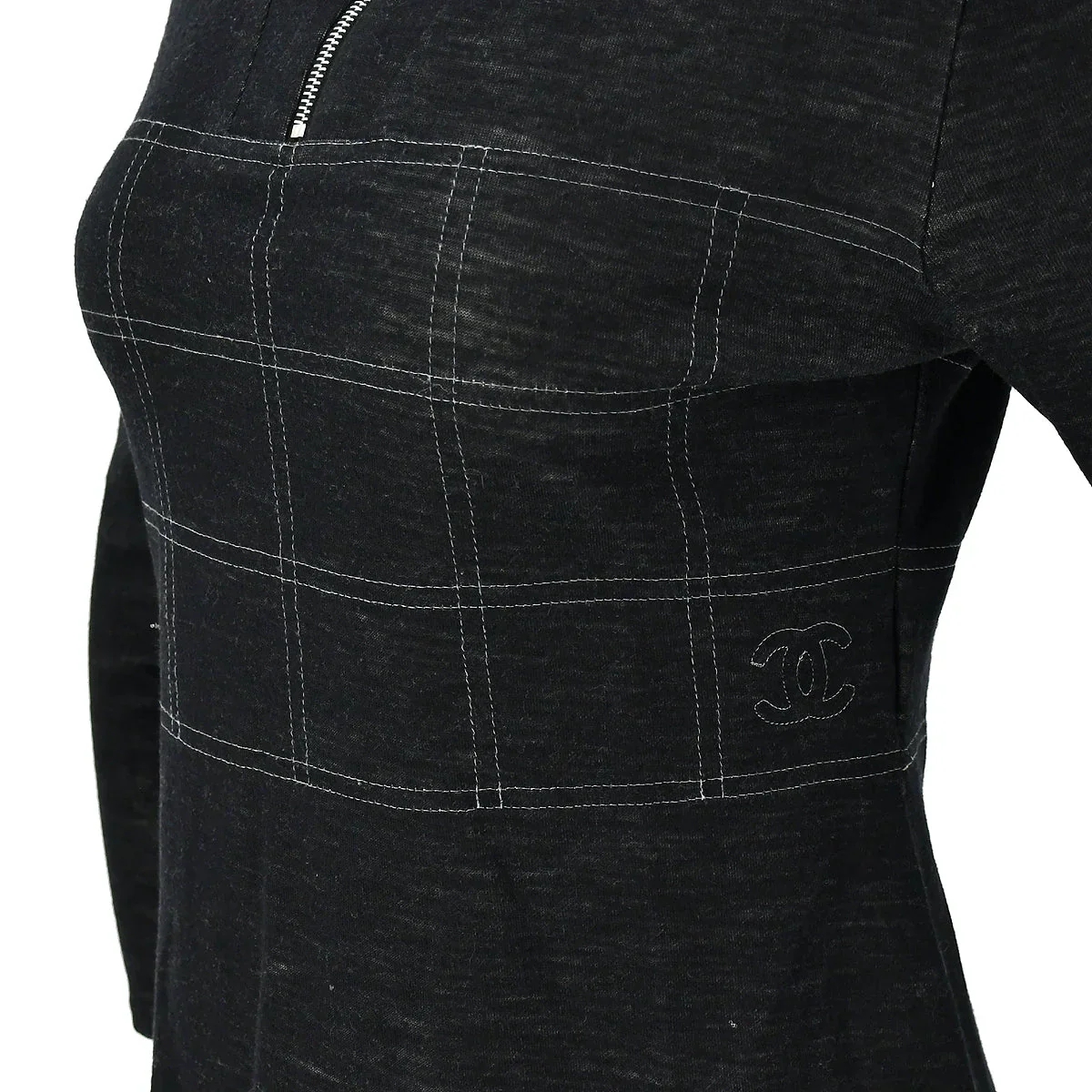 Chanel Sport Line Long Sleeve Top Gray 03A #38 - Image 4