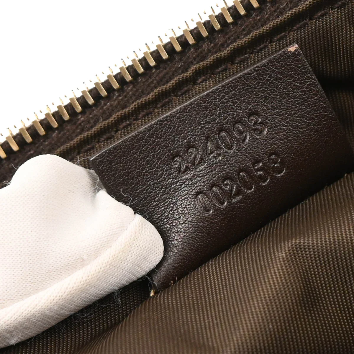 Gucci Beige Canvas GG Handbag - Image 10