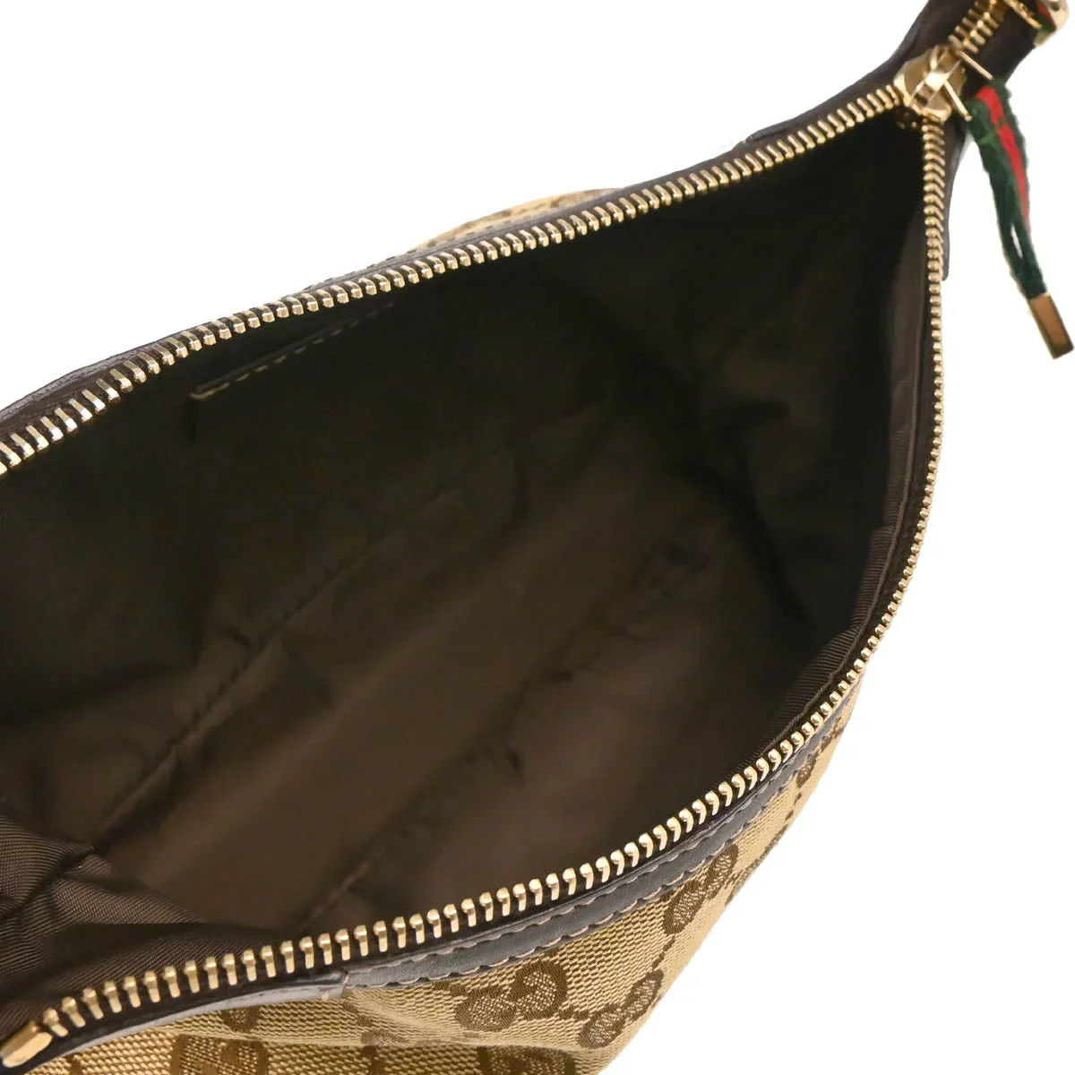 Gucci Beige Canvas GG Handbag - Image 4