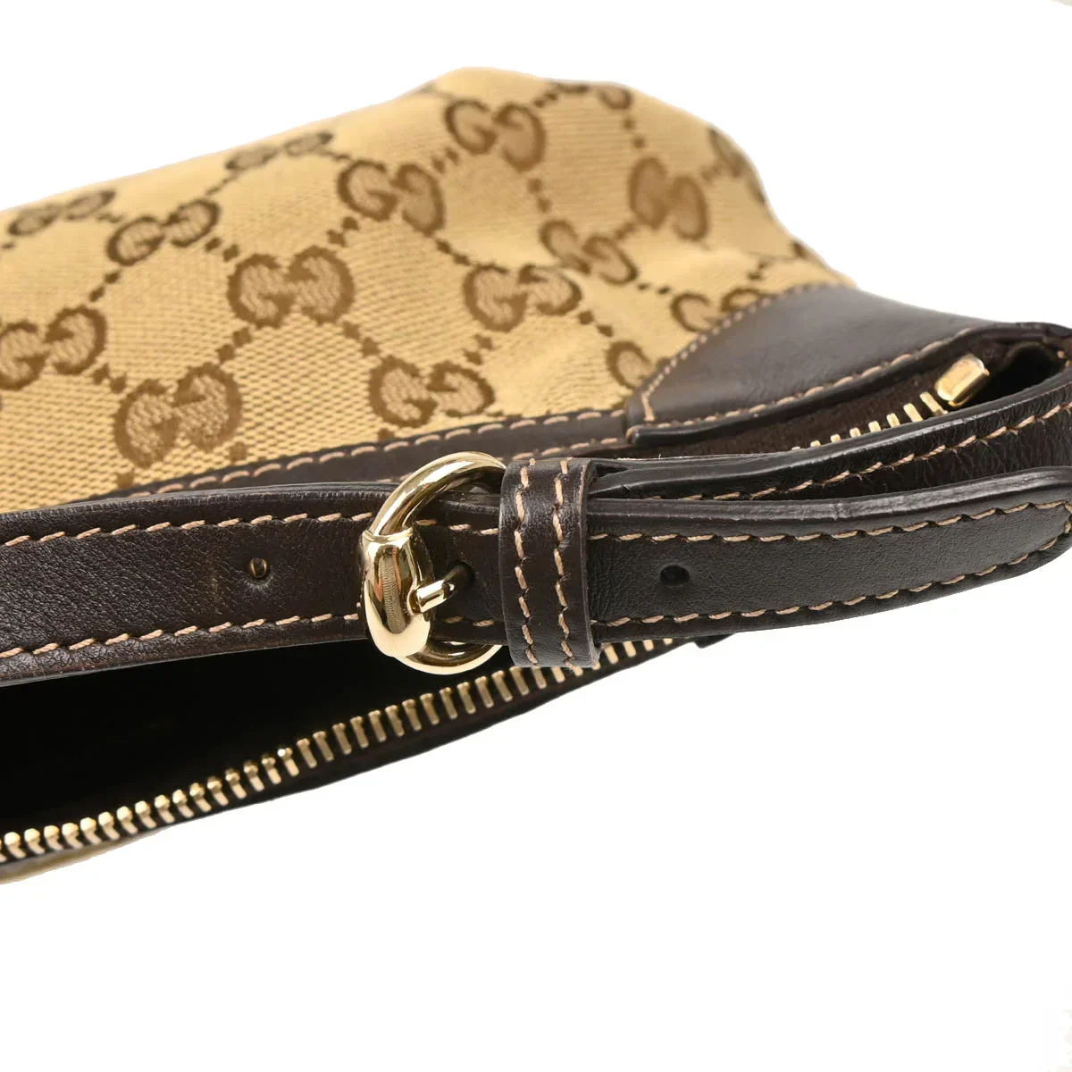 Gucci Beige Canvas GG Handbag - Image 6