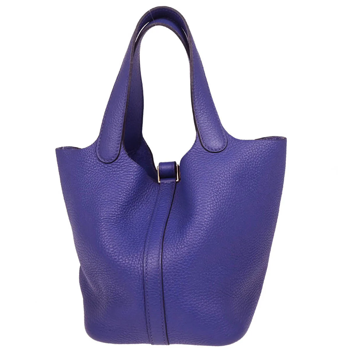 Hermes 2017 Blue Electric Taurillon Clemence Picotin Lock 18 PM Handbag - Image 2