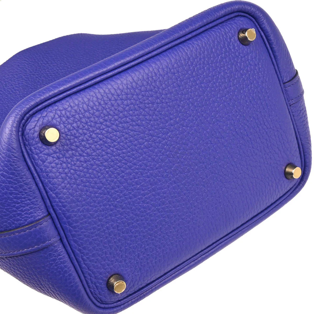 Hermes 2017 Blue Electric Taurillon Clemence Picotin Lock 18 PM Handbag - Image 5