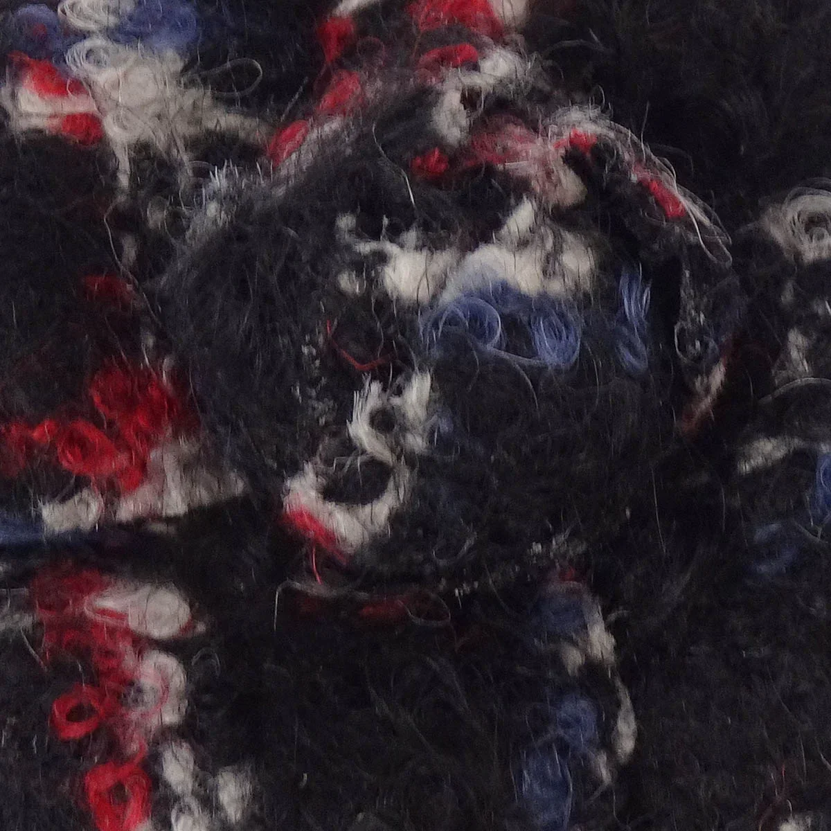 Chanel Flower Brooch Pin Black Tweed - Image 2