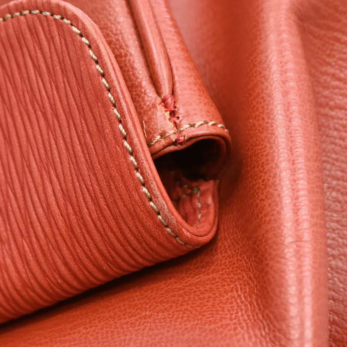 Loewe Vermilion Red Leather Velazquez Backpack - Image 10