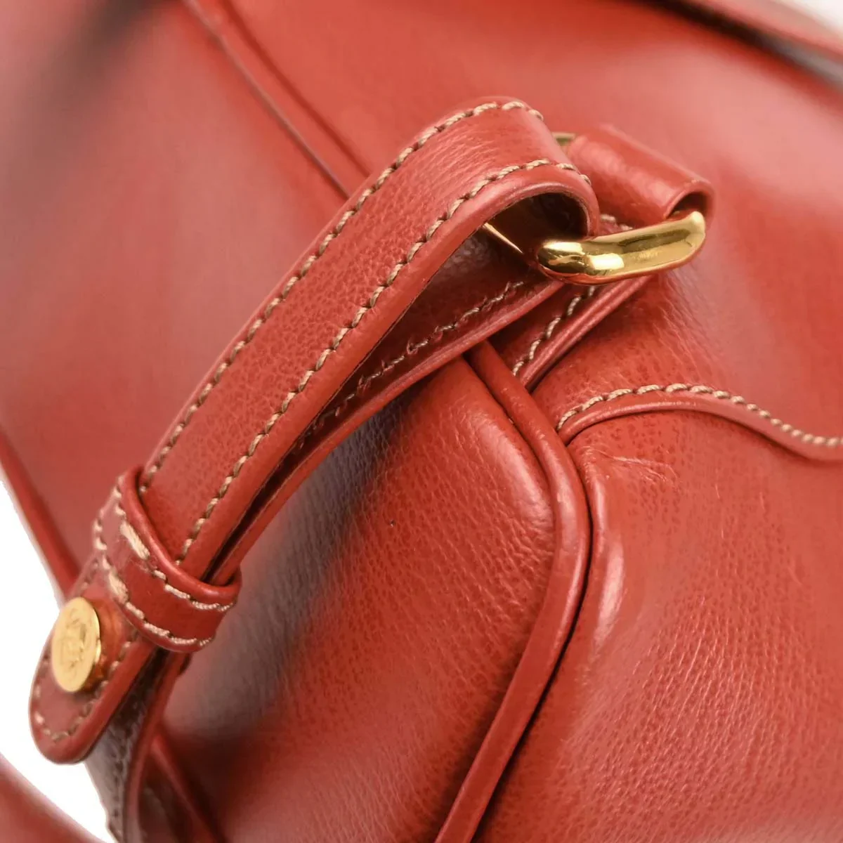 Loewe Vermilion Red Leather Velazquez Backpack - Image 5