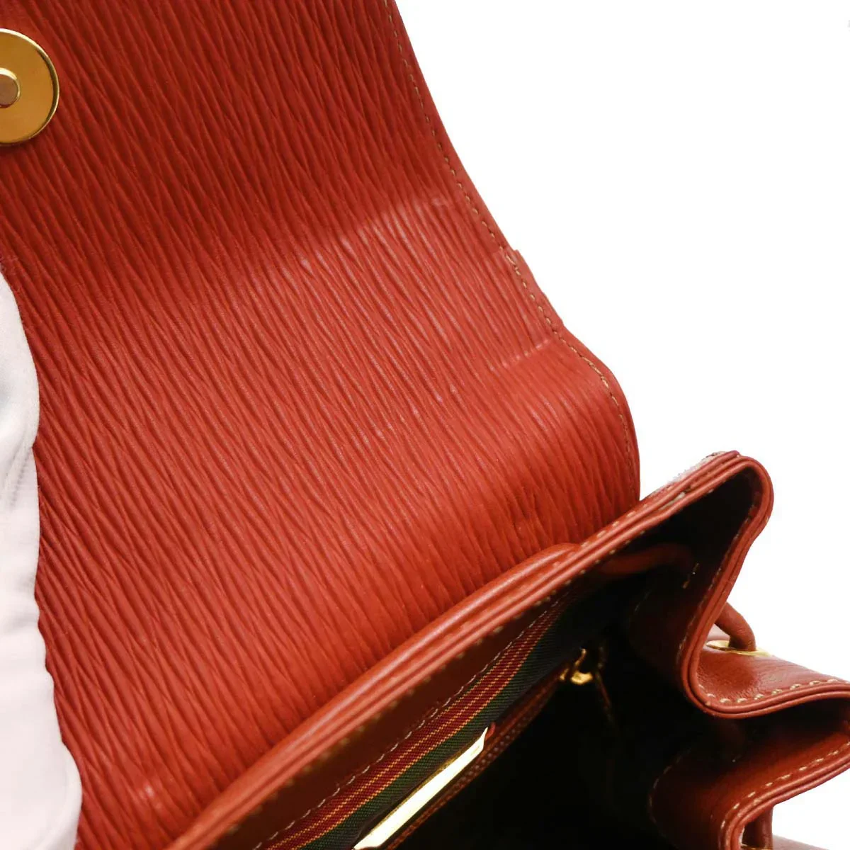 Loewe Vermilion Red Leather Velazquez Backpack - Image 7