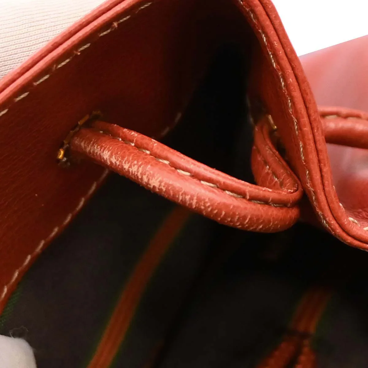 Loewe Vermilion Red Leather Velazquez Backpack - Image 9