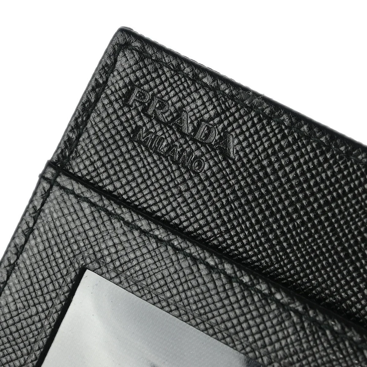 Prada Black Nylon Cardholder Small Good - Image 5