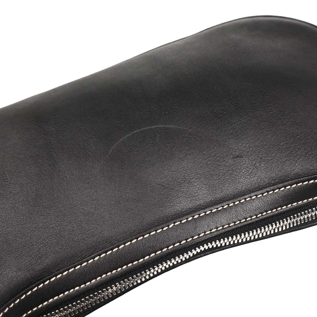 Salvatore Ferragamo Black Leather Handbag - Image 7