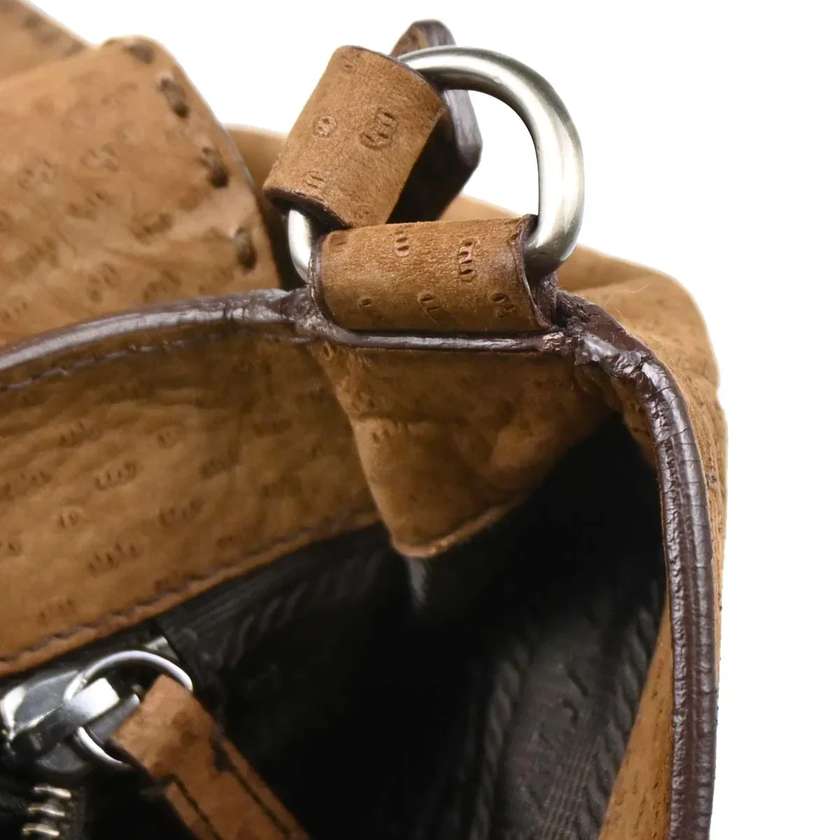 Prada Brown Suede Handbag - Image 8