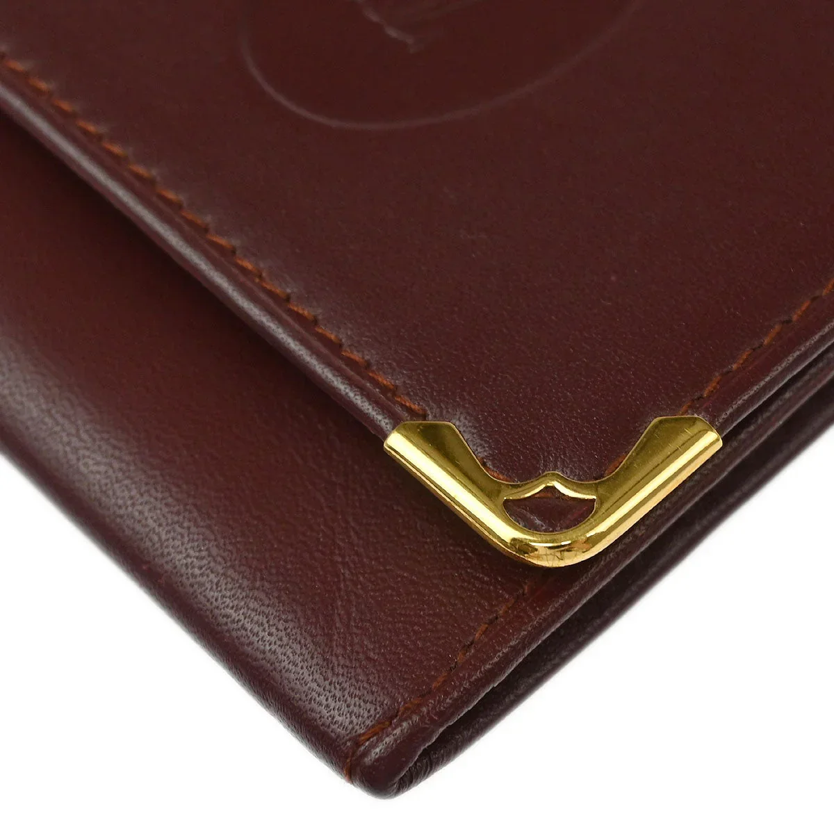 Cartier Coin Purse Wallet Bordeaux - Image 3