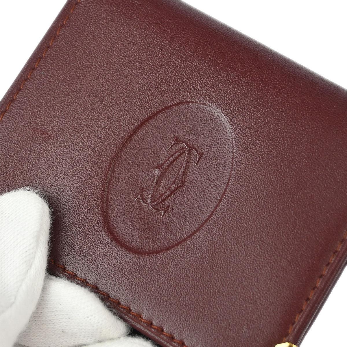 Cartier Coin Purse Wallet Bordeaux - Image 6