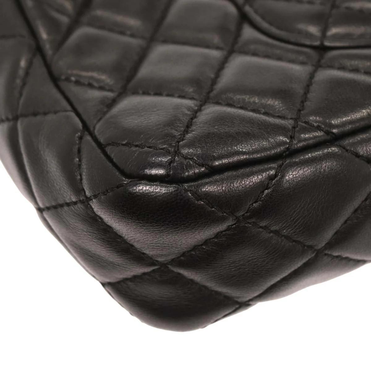 Chanel Black Lambskin Valentine East West Shoulder Bag - Image 4