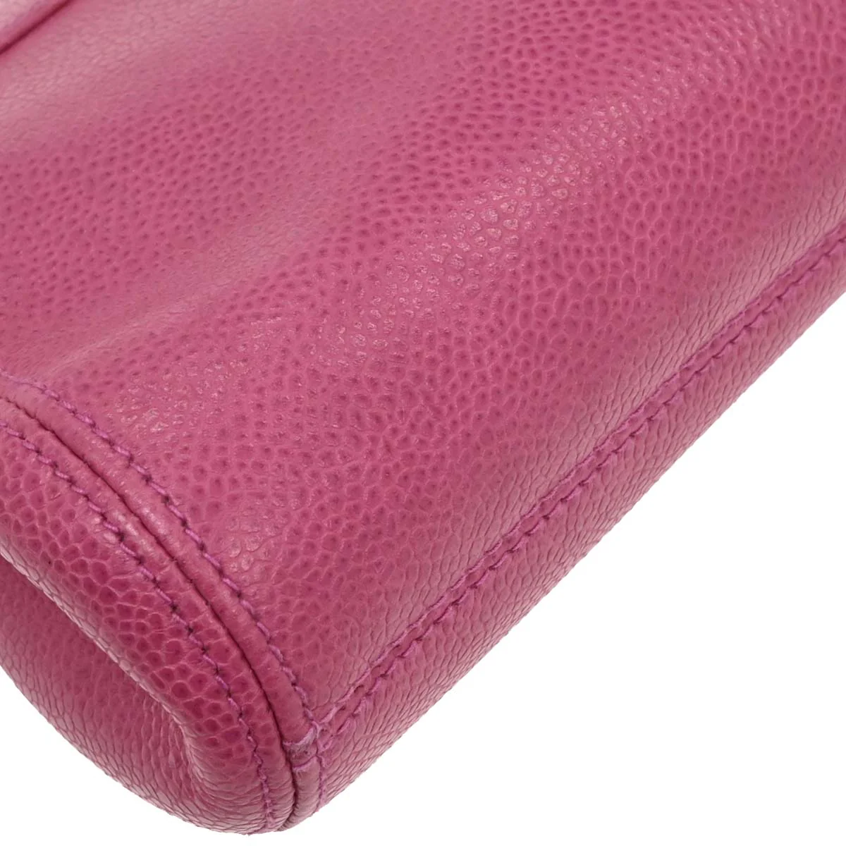 Chanel Pink Caviar Shoulder Bag - Image 3