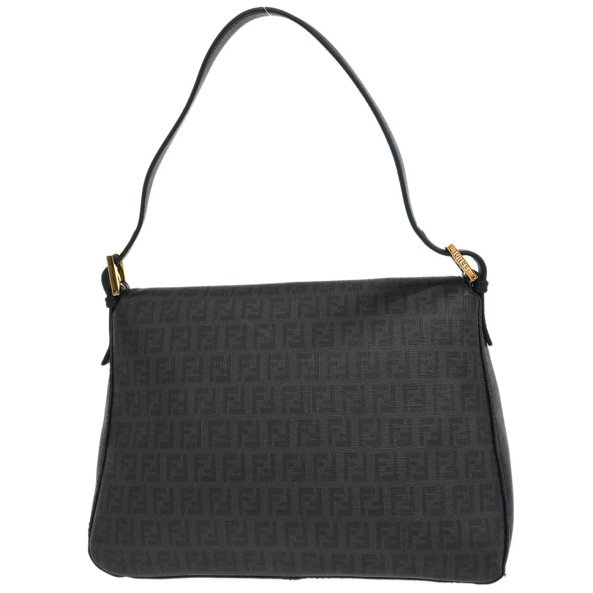 Fendi Gray Zucchino Mamma Baguette Handbag - Image 2