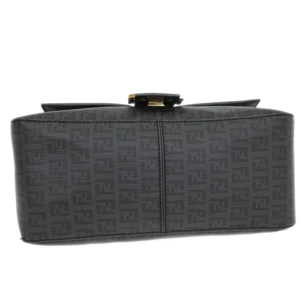 Fendi Gray Zucchino Mamma Baguette Handbag - Image 3