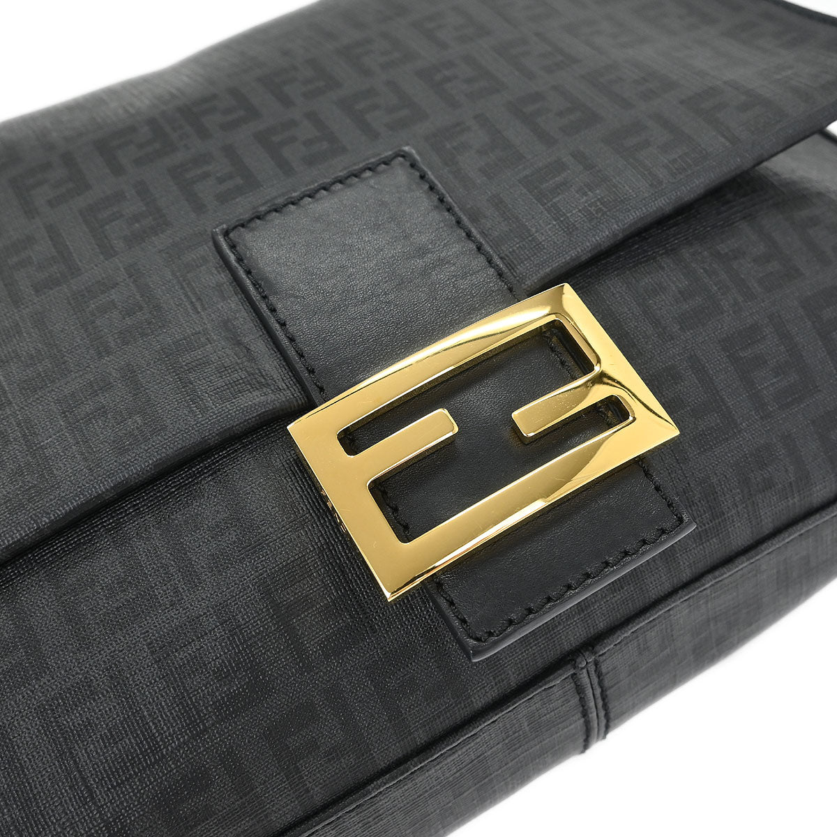 Fendi Gray Zucchino Mamma Baguette Handbag - Image 4