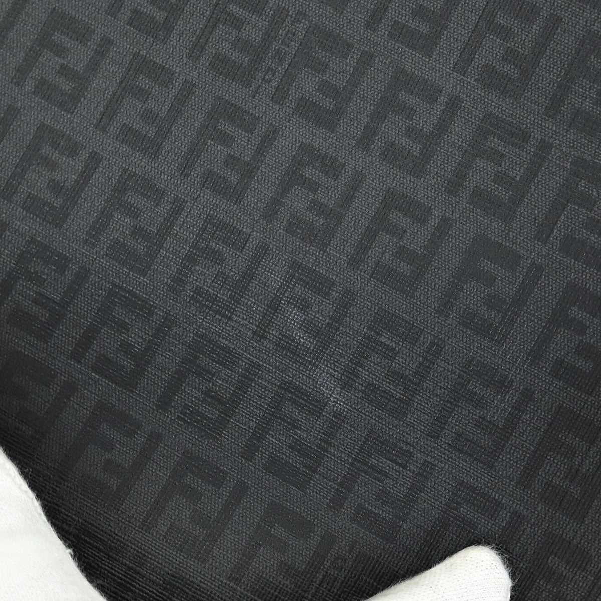 Fendi Gray Zucchino Mamma Baguette Handbag - Image 7