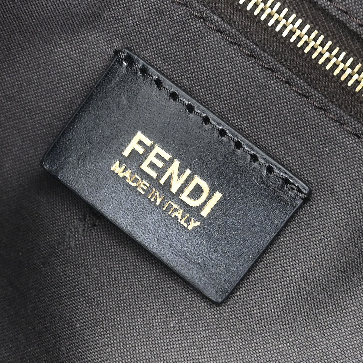 Fendi Gray Zucchino Mamma Baguette Handbag - Image 9