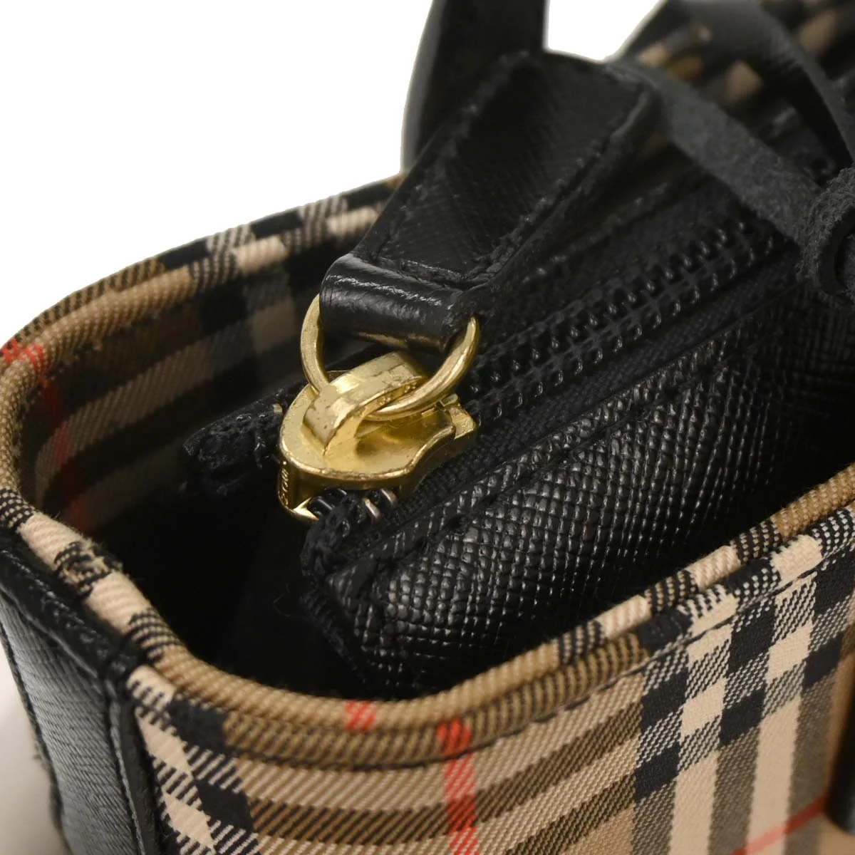 Burberry Beige House Check Handbag - Image 6