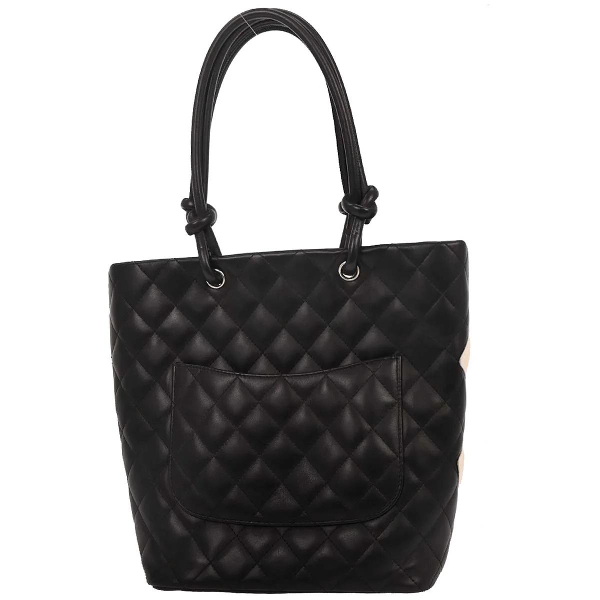 Chanel Black Calfskin Cambon Ligne Tote Handbag - Image 2