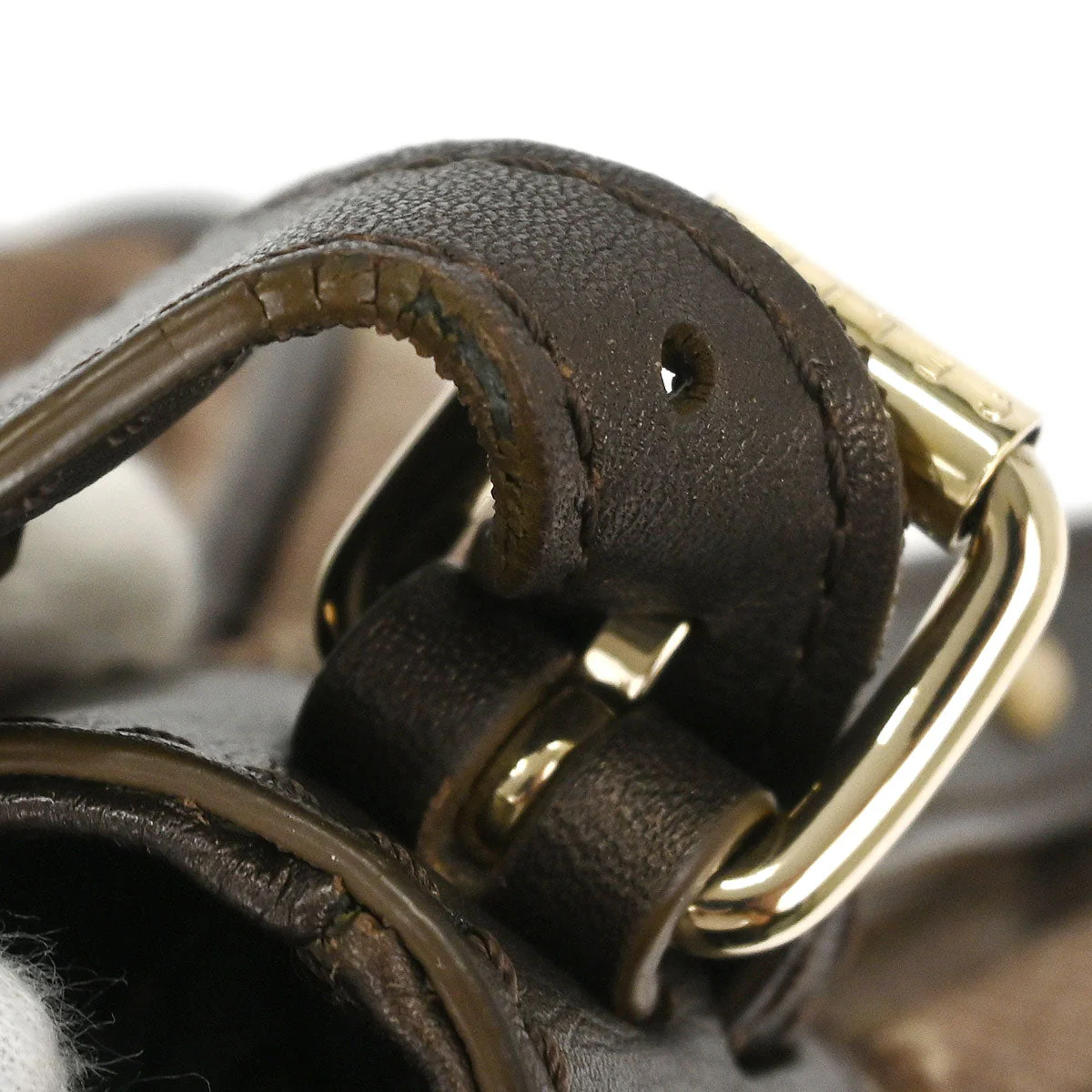 Celine Brown Macadam Shoulder Bag - Image 10