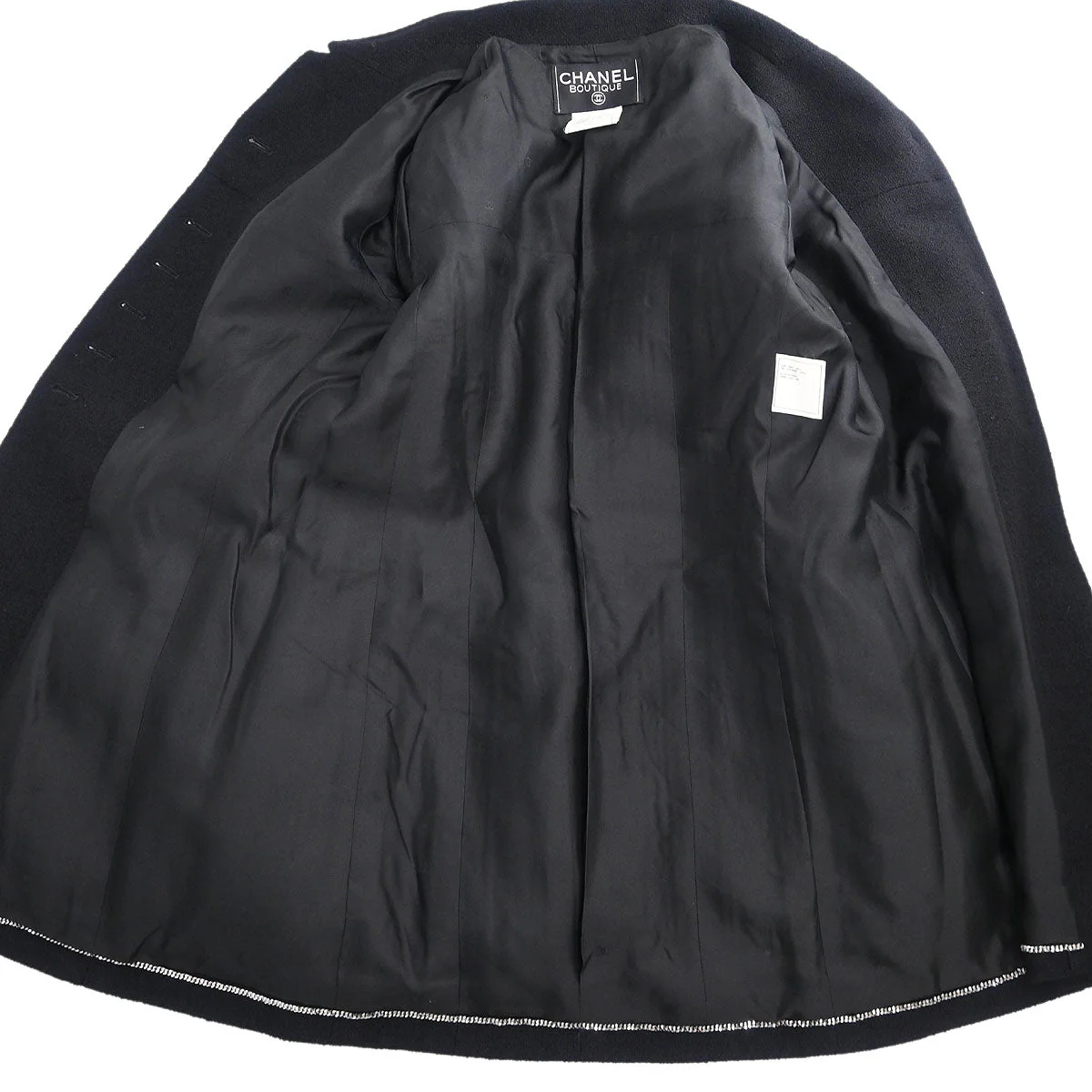 Chanel Setup Suit Jacket Skirt Black #40 - Image 6