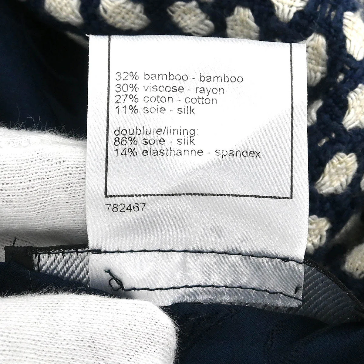 Chanel Single Breasted Jacket Navy #38 - Image 10