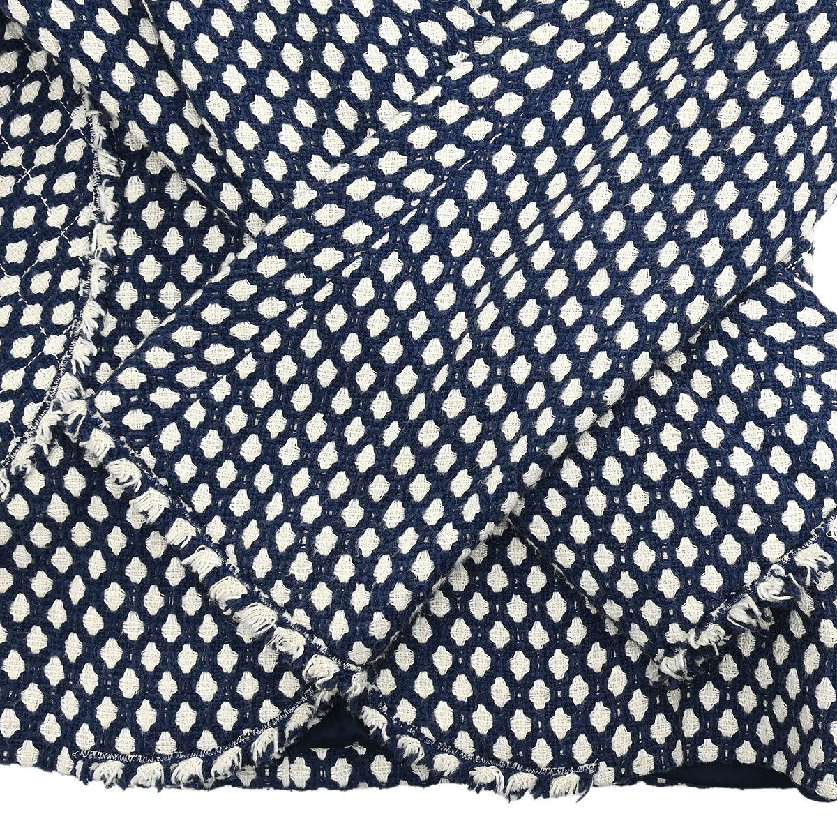 Chanel Single Breasted Jacket Navy #38 - Image 6