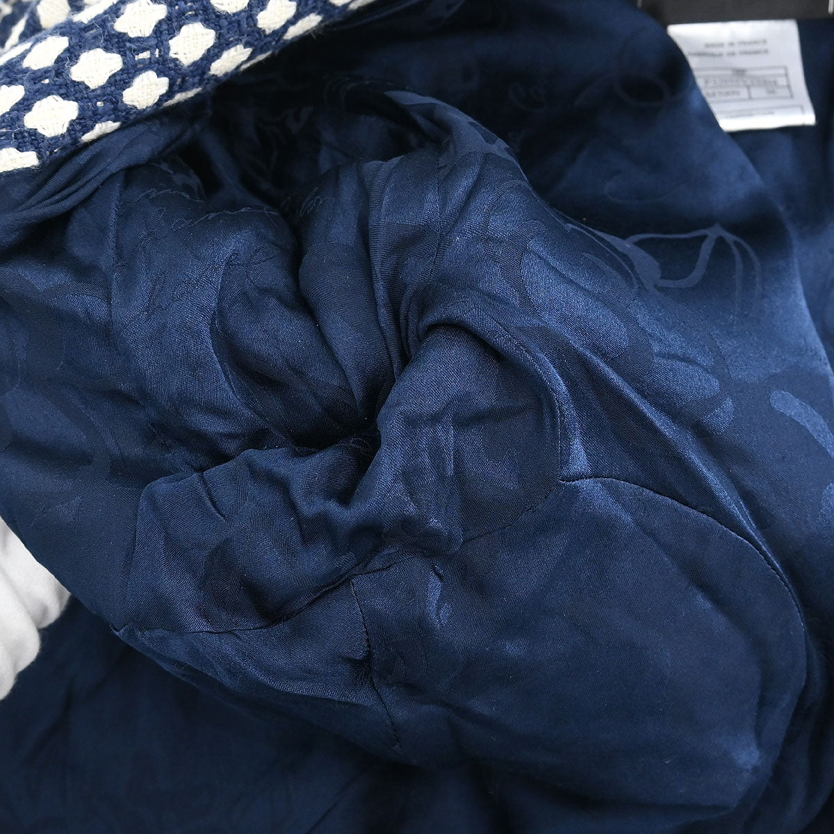 Chanel Single Breasted Jacket Navy #38 - Image 8
