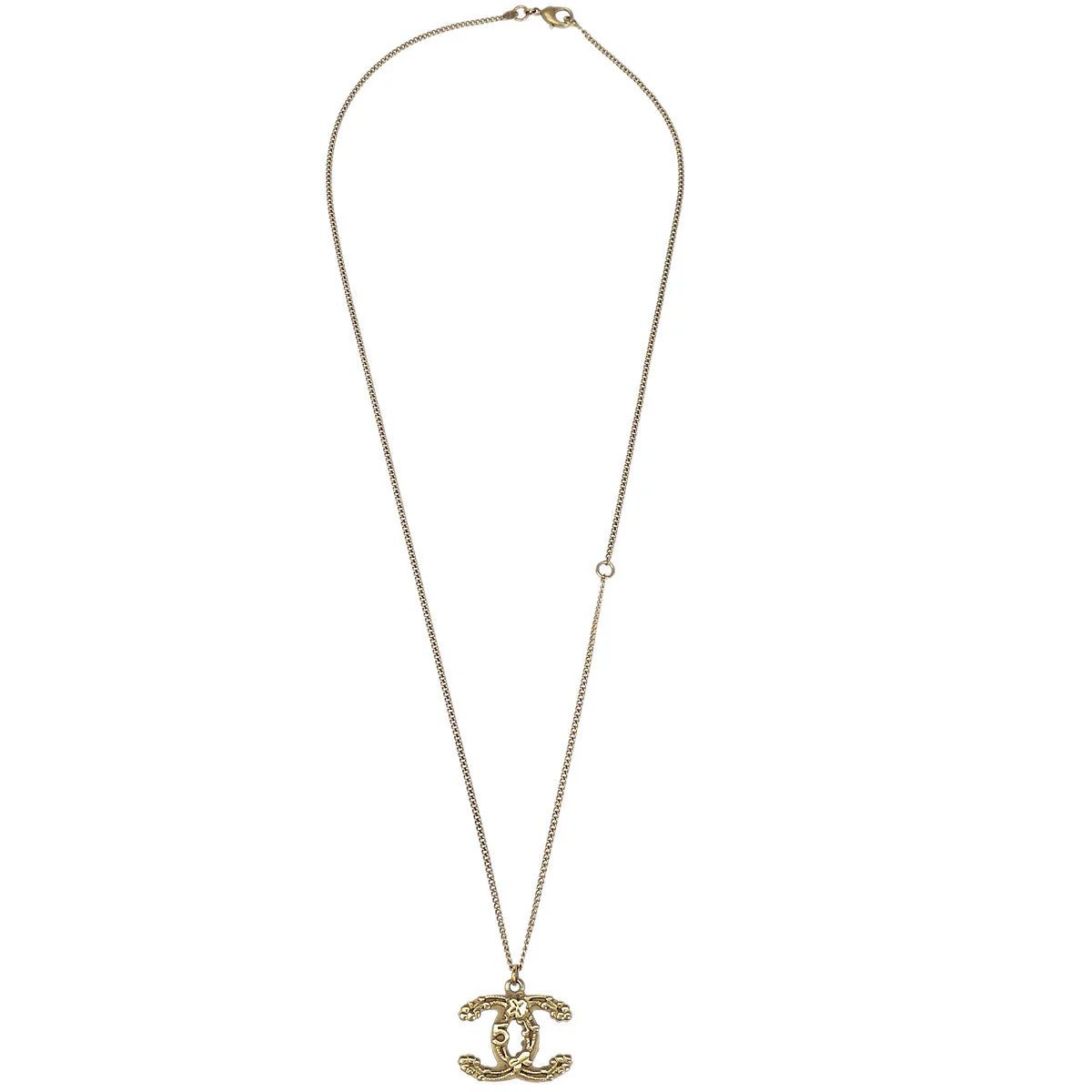 Chanel CC Chain Necklace Pendant Gold 06P - Image 2