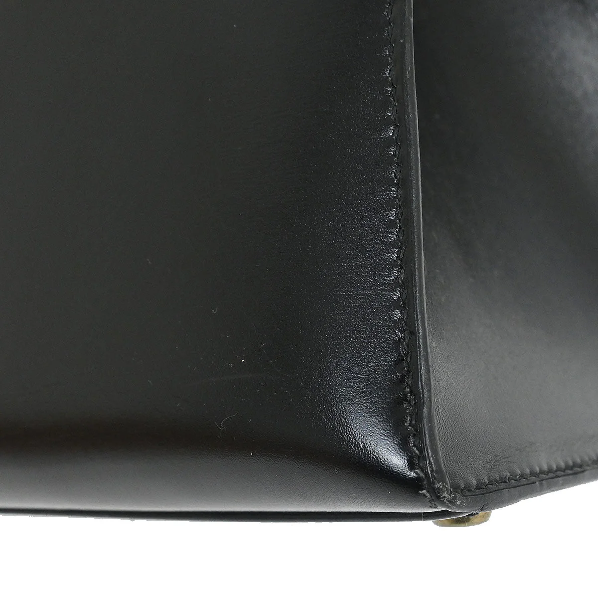 Hermes Black Box Calf Kelly 32 Sellier Handbag - Image 7