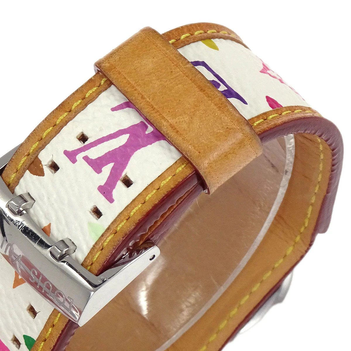 Louis Vuitton Monogram Multicolor Takashi Murakami Q12130 Tambour Watch - Image 6