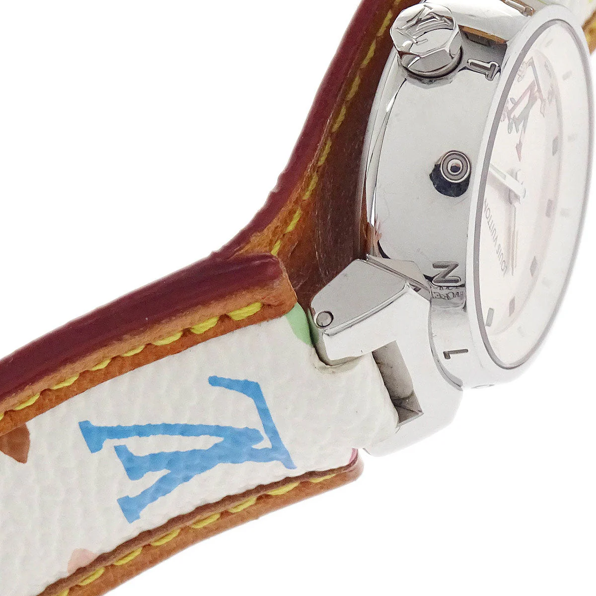 Louis Vuitton Monogram Multicolor Takashi Murakami Q12130 Tambour Watch - Image 7