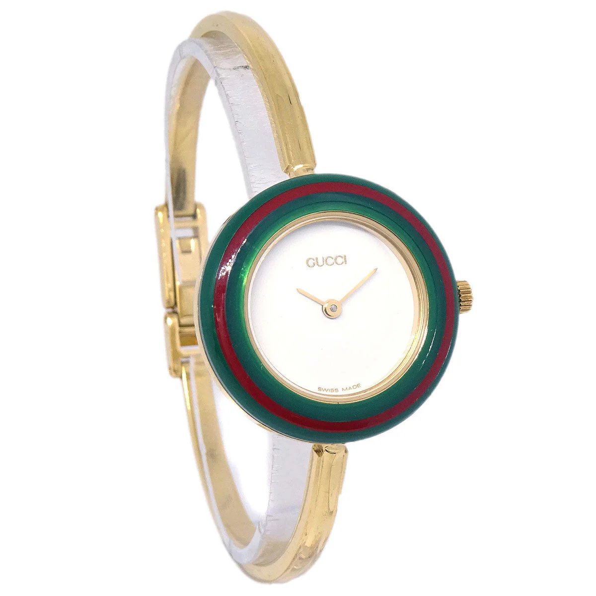 Gucci 11/12.2 Change Bezel Chameleon Quartz Watch SS - Image 4