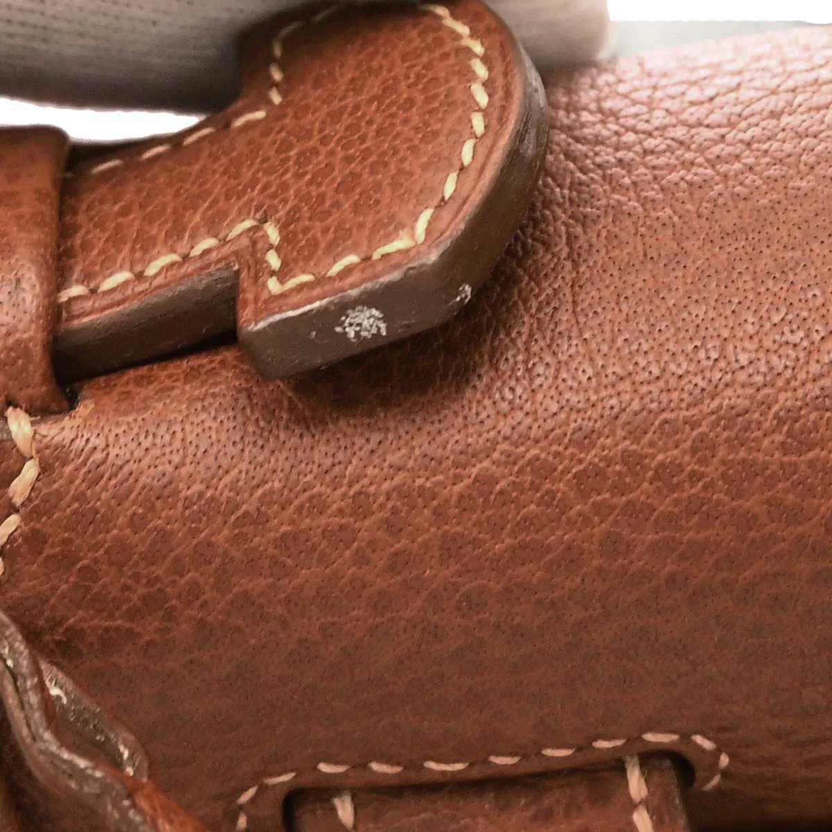Hermes Beige Brown Toile GM Buffalo Sac a Depeches DPLG 2way Shoulder Handbag - Image 20