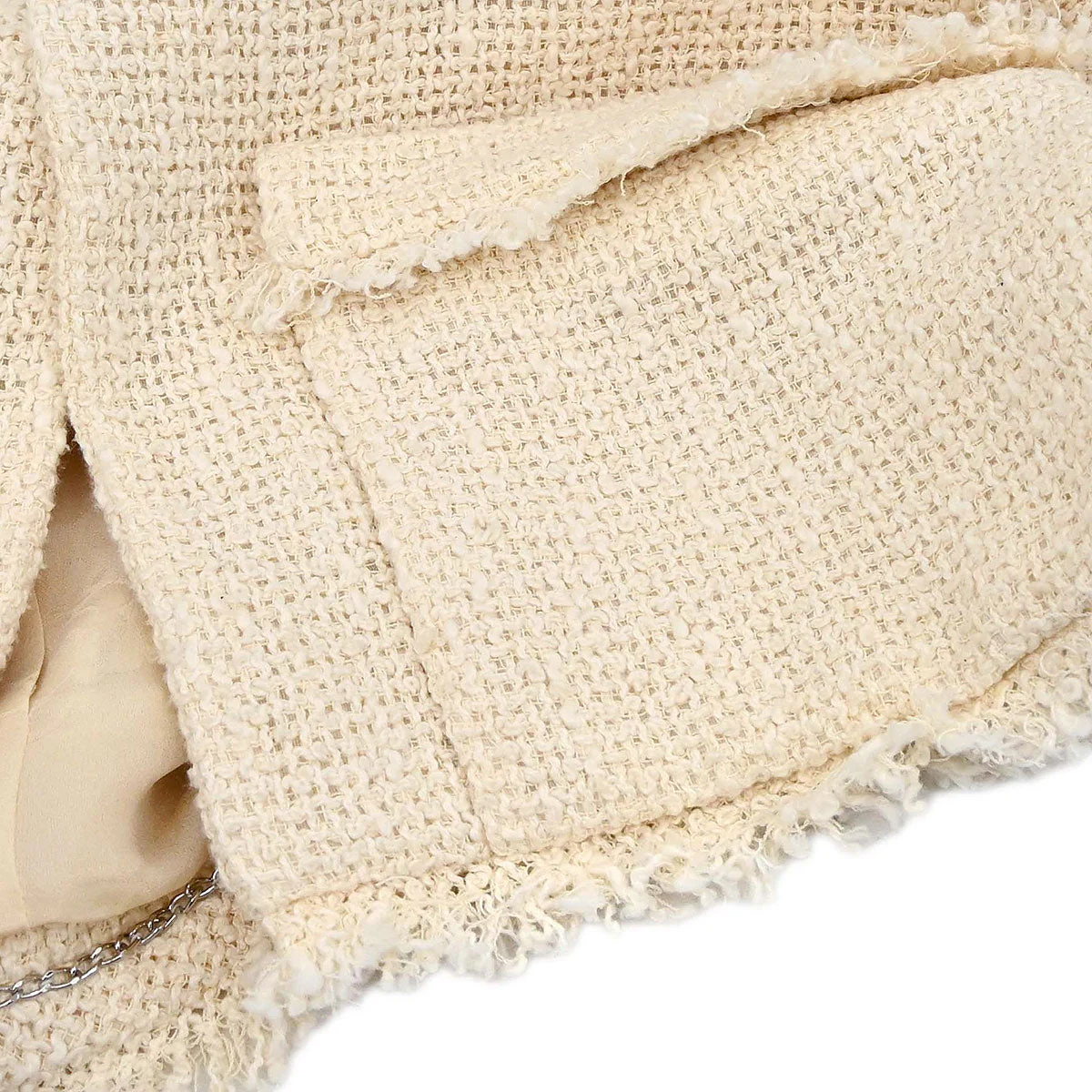 Chanel 2010 Single Breasted Jacket Ivory #38 - Image 4