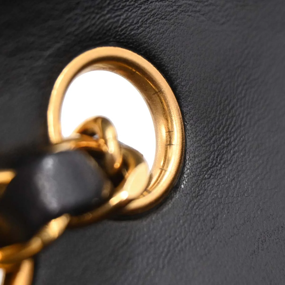 Chanel Black Lambskin Single Flap Shoulder Bag - Image 15