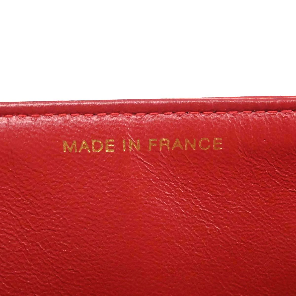 Chanel Red Lambskin Medium Classic Double Flap Shoulder Bag - Image 19