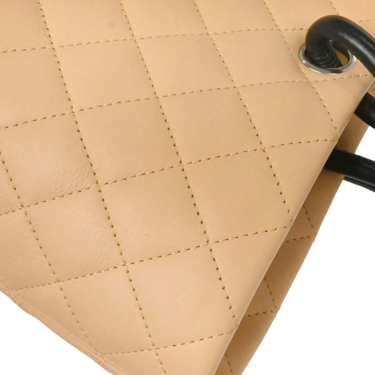 Chanel Beige Calfskin Cambon Ligne Tote Handbag - Image 12