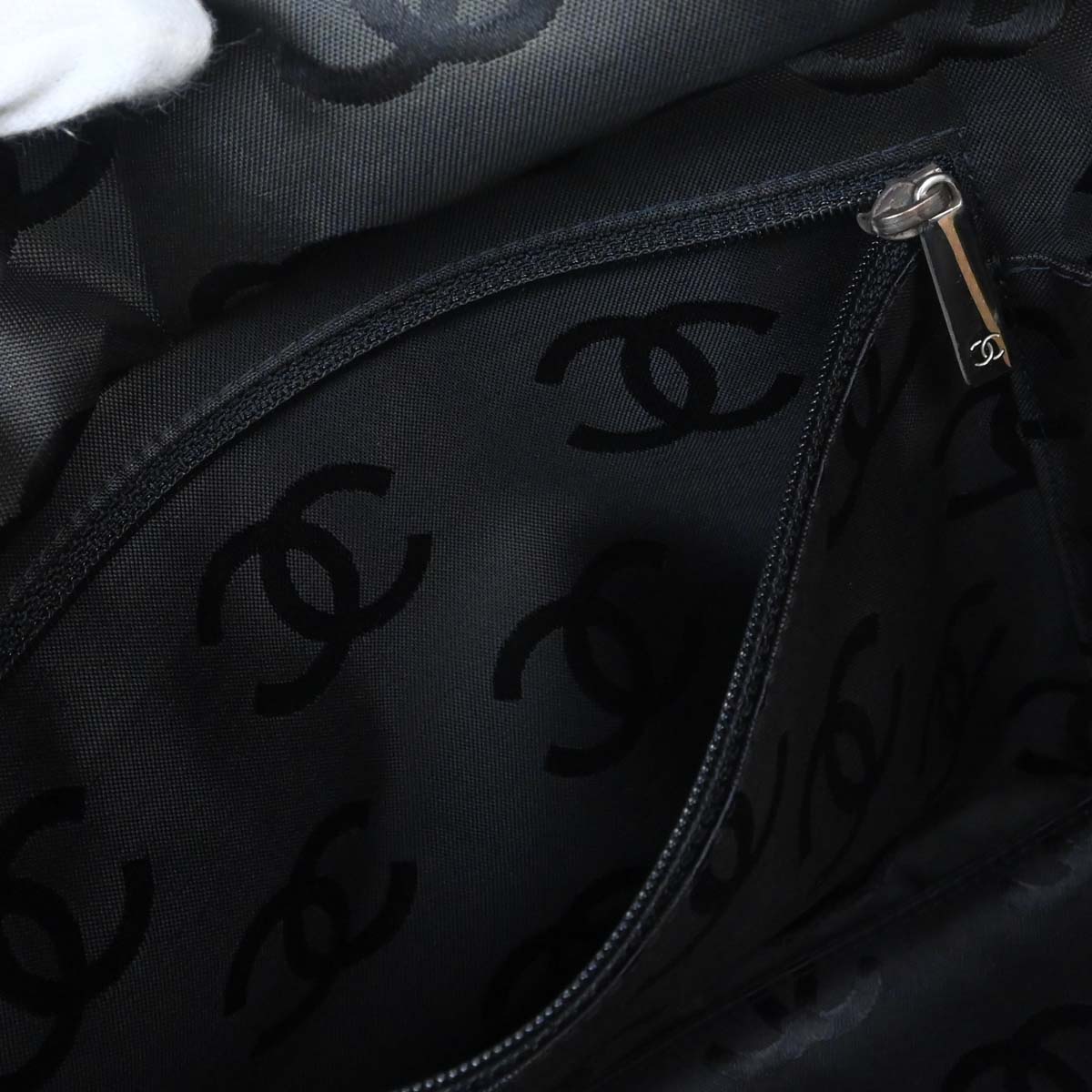 Chanel Beige Calfskin Cambon Ligne Tote Handbag - Image 19