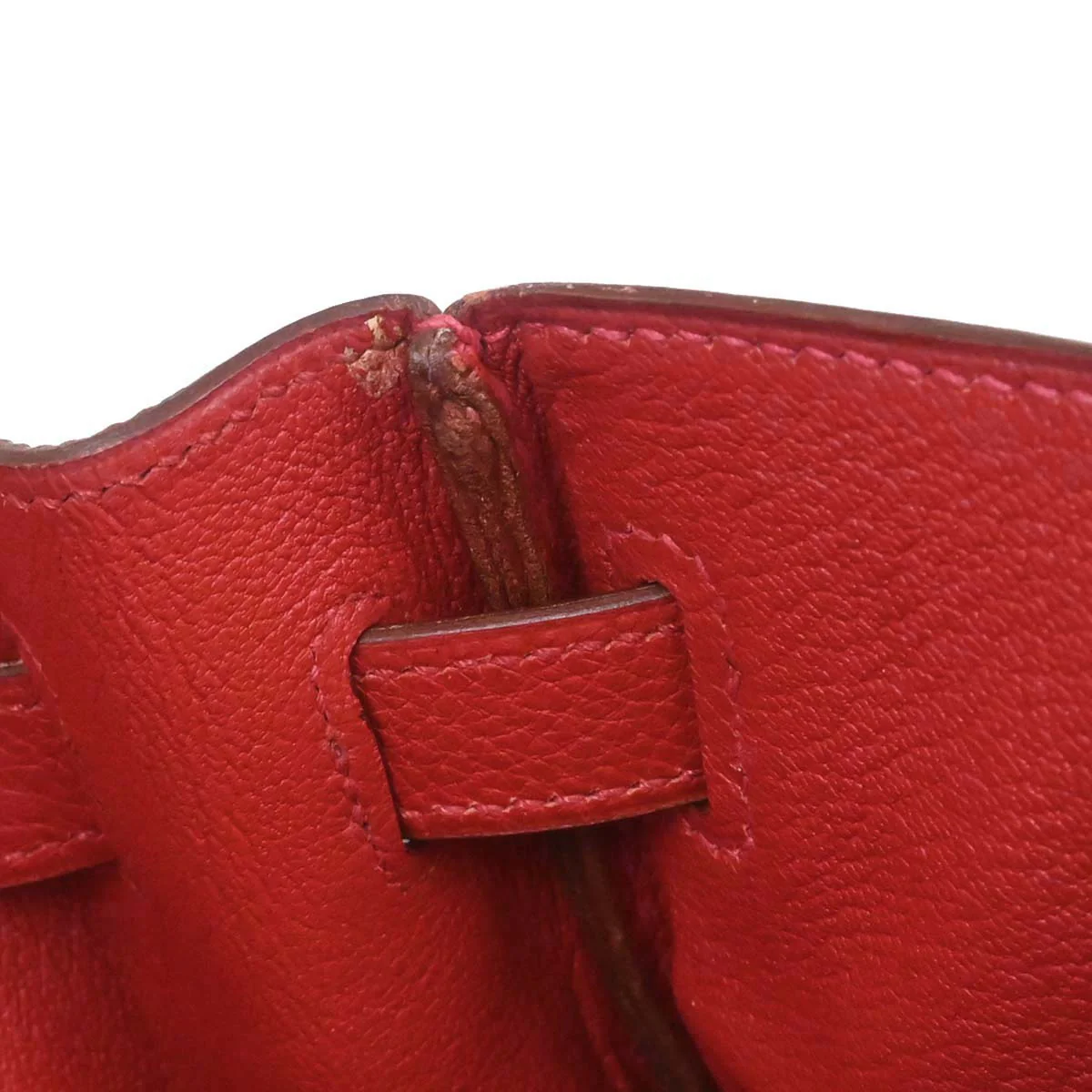 Hermes Rouge Vif Togo Kelly 32 Retourne 2way Shoulder Handbag - Image 18