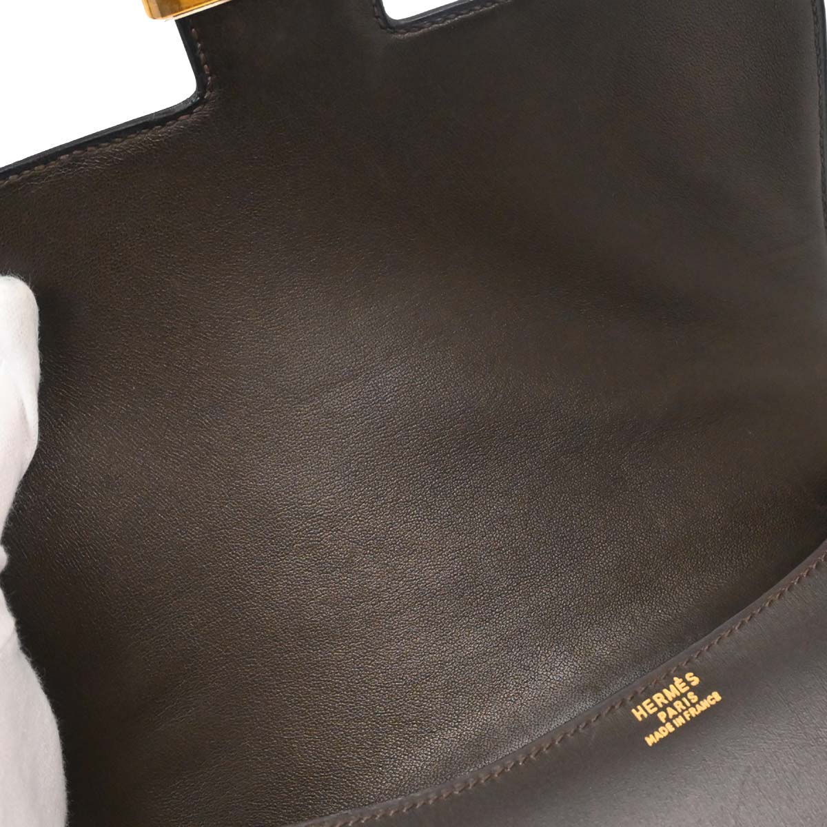 Hermes Ebene Box Calf Constance 23 Shoulder Bag - Image 13
