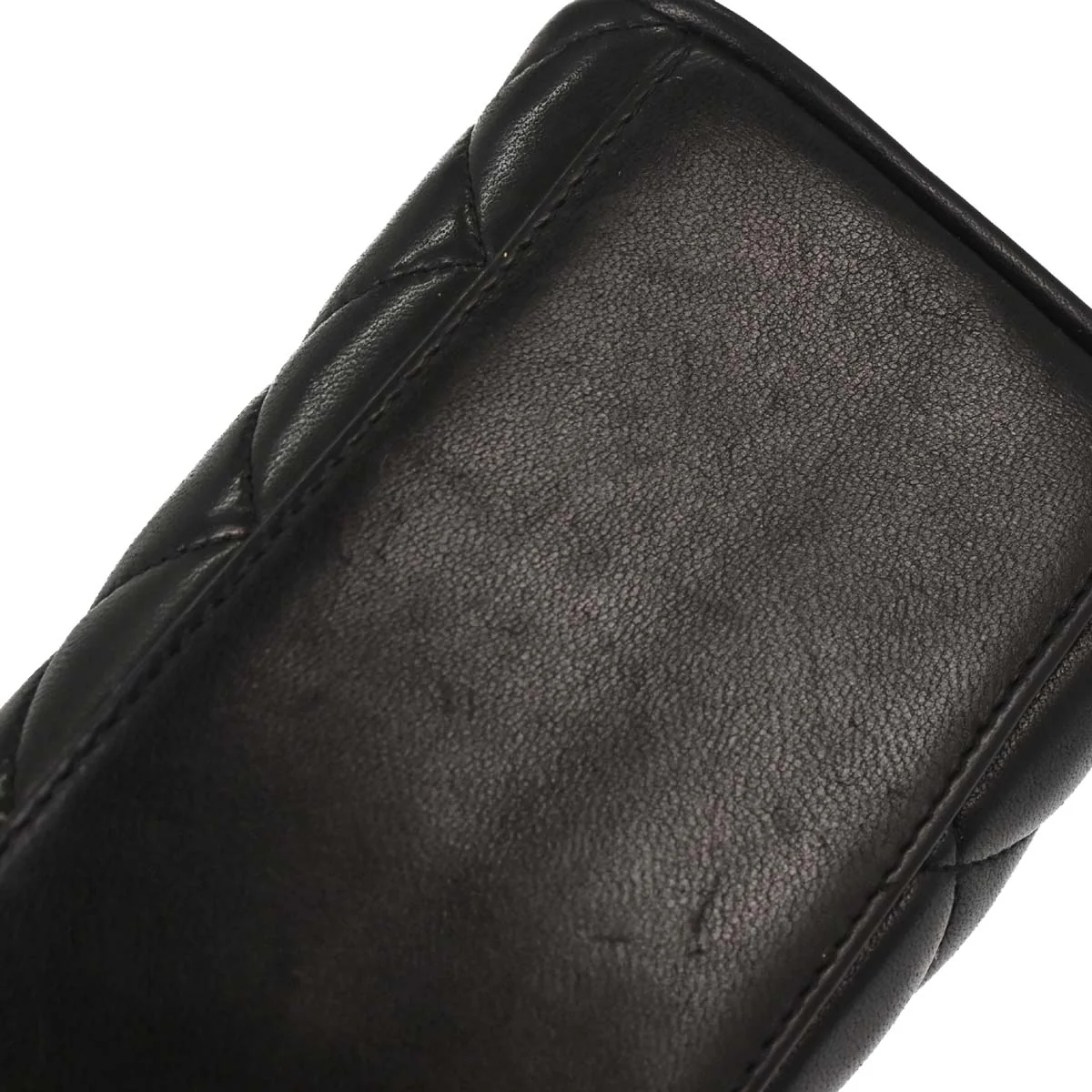 Chanel Black Lambskin Straight Flap Handbag - Image 5