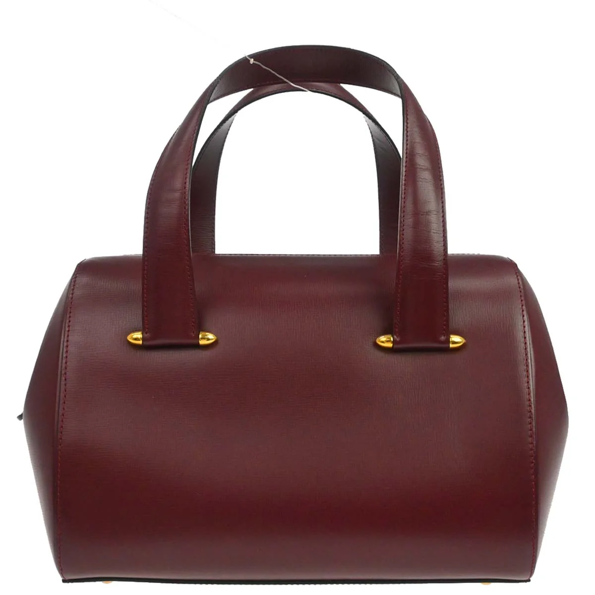 Cartier Bordeaux Leather Handbag