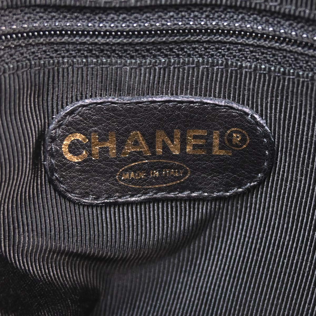 Chanel Black Caviar Skin Triple CC Shoulder Tote Bag - Image 20