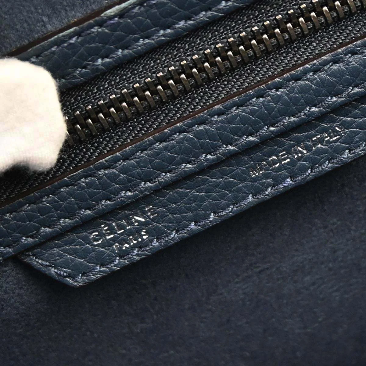 Celine Navy Mini Luggage Tote Bag - Image 19