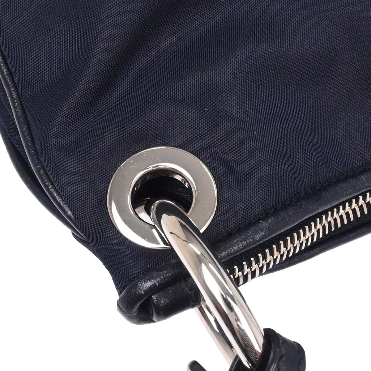 Prada Navy Nylon Handbag - Image 4