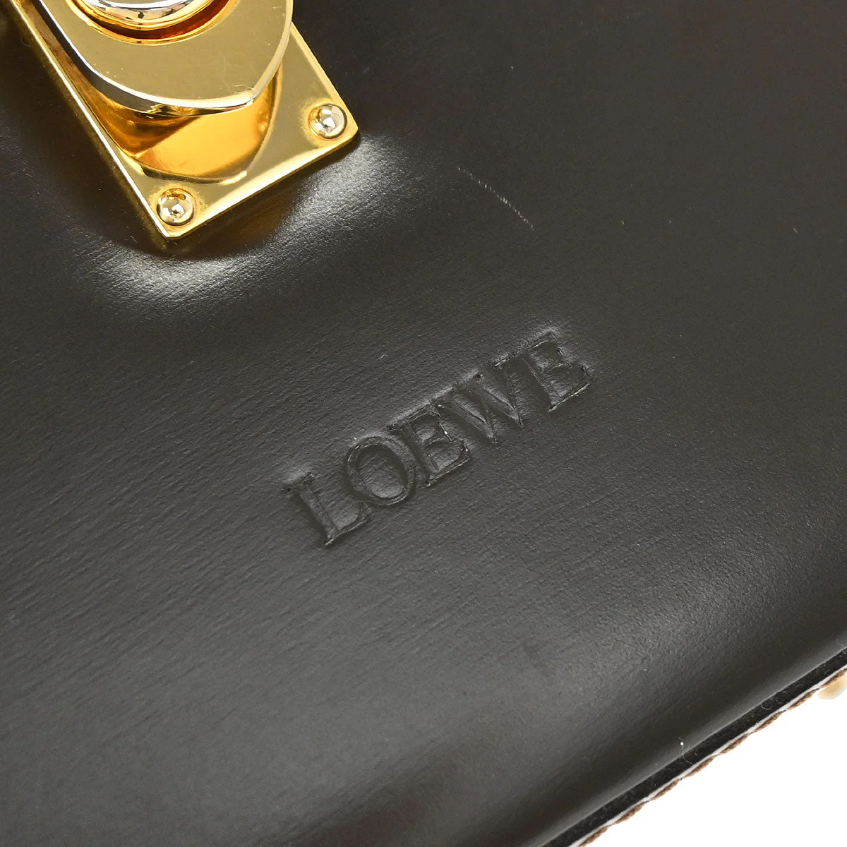 Loewe Brown Leather Vanity Handbag Box - Image 7